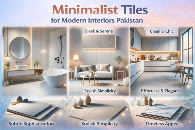 minimalist tiles for modern interiors Pakistan