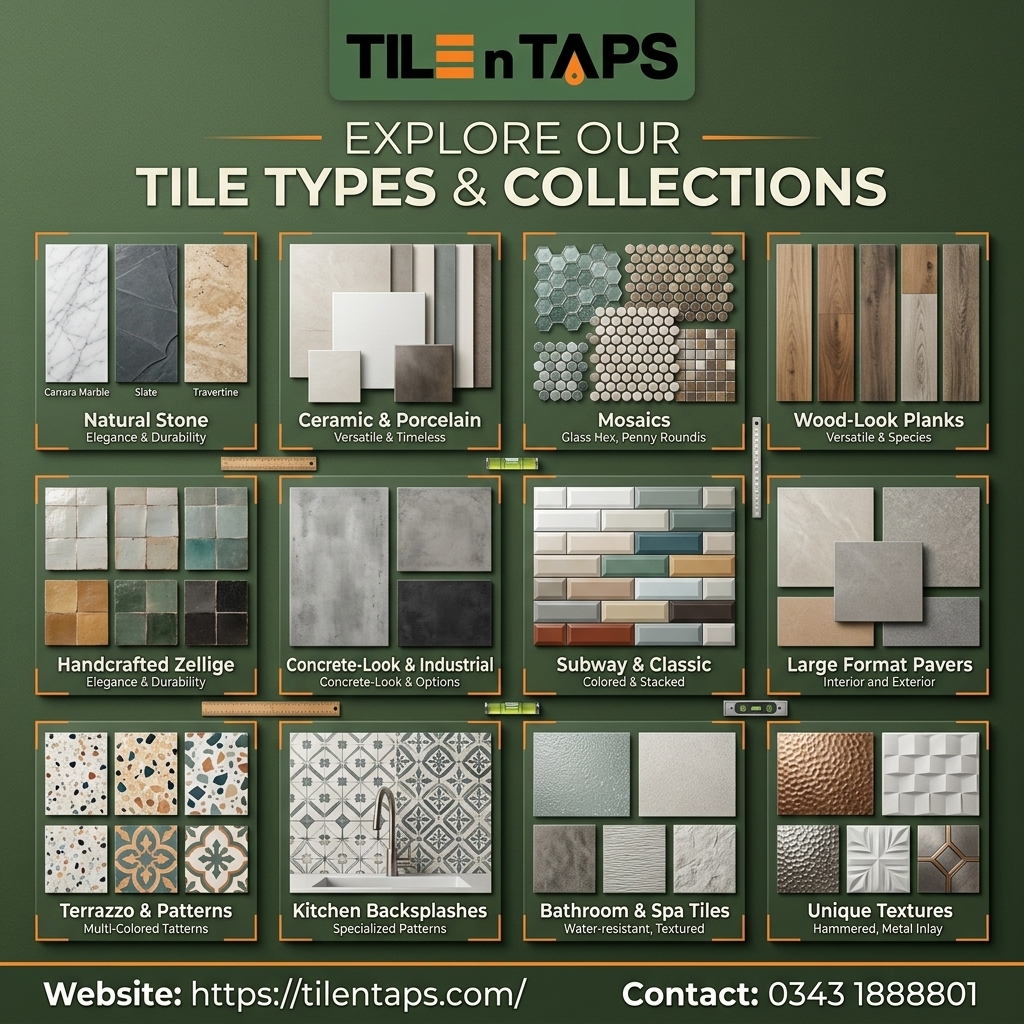 Tile Types & Collections | A Complete Guide to Choosing the Perfect Tiles for Every Space