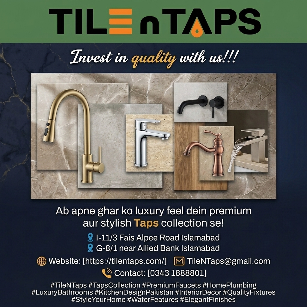 Tabs Collection in Islamabad, Pakistan | Stylish and Reliable Taps for Modern Spaces