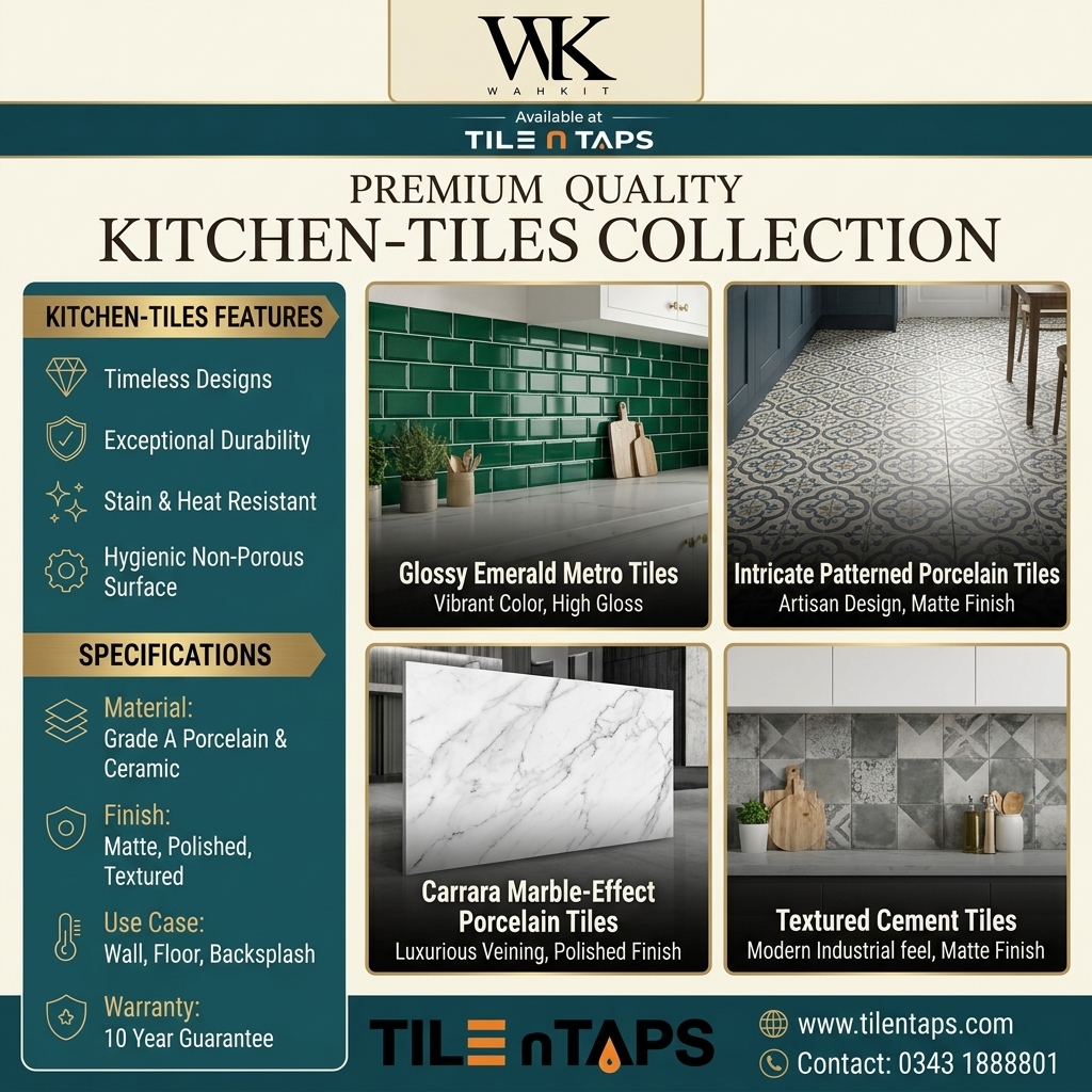 Kitchen-Tiles in Islamabad, Pakistan | Brilliant Ideas for a Stylish and Practical Kitchen